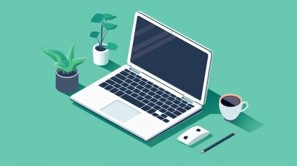 Poster - Write about the benefits of using laptop mockups for portfolio presentations.
