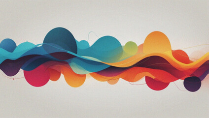 Wall Mural - Minimalist colorful art grain background