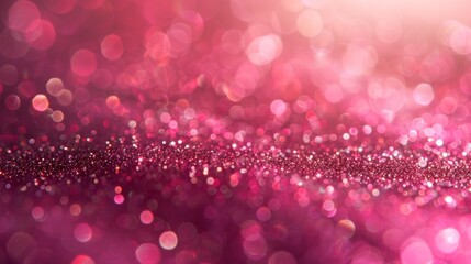 Poster - Pink Background with Awesome Glitter Sparkles 