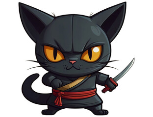 cat ninja cartoon