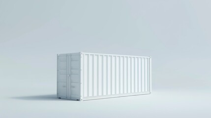 Poster - White container on a clean backdrop motion capture for emblem