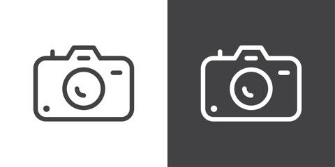 Poster - Camera icon vector logo set collection for web app ui