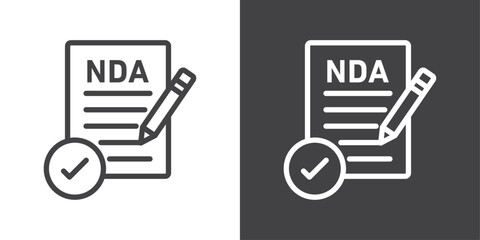 Fototapete - nda icon vector logo set collection for web app ui