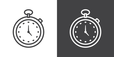 Poster - Pocket watch icon vector logo set collection for web app ui