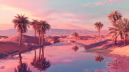 Desert mirage wallpaper