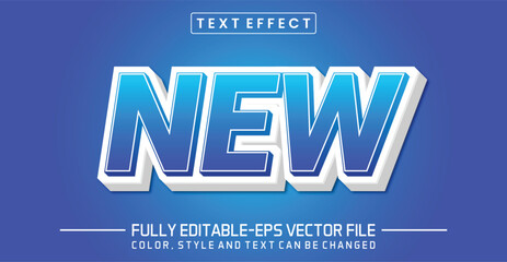 Poster - New blue font Text effect editable