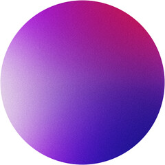 Canvas Print - Colorful gradient circle with a textured look, smoothly blending from red to blue