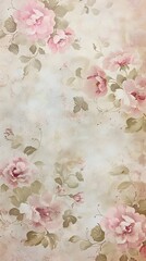 Sticker - background with roses