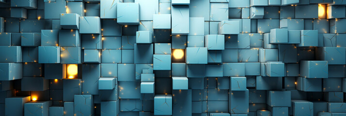 Poster - futuristic gray hexagonal tiles wall texture background - 3d rendered geometrical pattern for archit