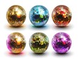 © Alexandr - Shiny Disco Balls White Background