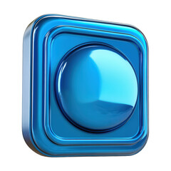 3D Blue Information Icon On Transparent Png Background For Help Buttons . Generative ai