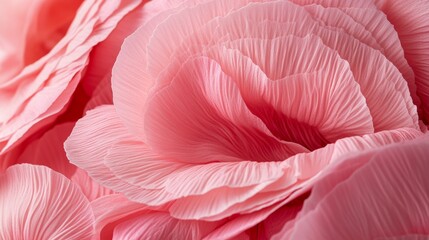  Pink flower petals with a pink background