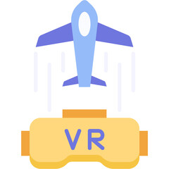 Sticker - Vr Flight Illustration