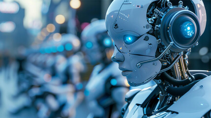 Artificial intelligence and machine learning concept