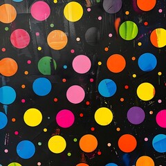 Sticker - seamless pattern with circles