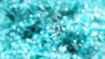Wall Mural - Soft focus blue Abstract bokeh background Glittering aesthetic textured pattern