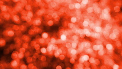 Wall Mural - Soft focus Red Abstract bokeh background Glittering aesthetic textured pattern