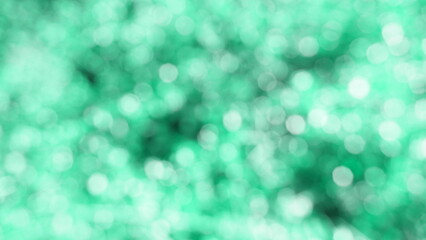 Wall Mural - Soft focus green Abstract bokeh background Glittering aesthetic textured pattern