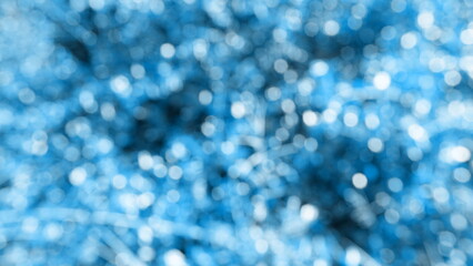 Wall Mural - Soft focus blue Abstract bokeh background Glittering aesthetic textured pattern