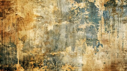 Poster - Vintage backdrop with abstract grunge wall texture for text