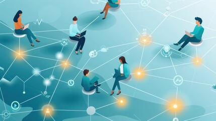 Poster - decentralized collaboration for community projects, secure and effective.