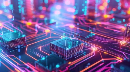 Poster - Decentralized internet infrastructure with distributed nodes, robust and secure.