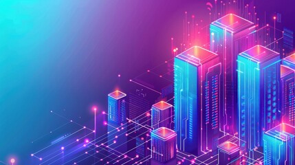 Poster - Decentralized storage infrastructure with blockchain integration, secure and scalable.