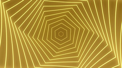 Gold Background Animated line Abstract element for motion graphic, on background seamless loop Animation on background 4K 	
