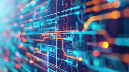 Poster - Digital ledger technology in government for transparent governance, open and reliable.