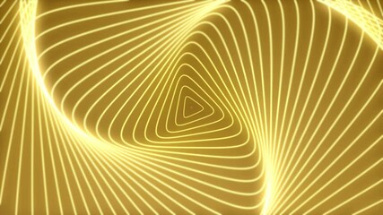 Gold Background Animated line Abstract element for motion graphic, on background seamless loop Animation on background 4K 	
