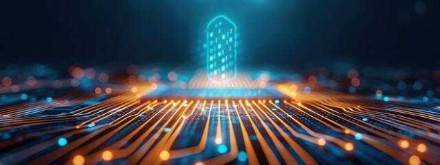 Poster - End-to-end encryption, holographic digital signatures, security policies, modern tech