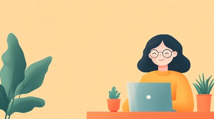 Productivity tools, optimizing workflow processes, flat design illustration