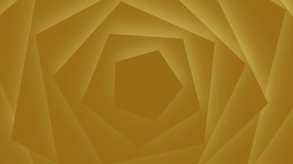 Gold Background Animated shape Abstract element for motion graphic, on background seamless loop Animation on background 4K
