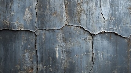 Wall Mural - A metal texture featuring scratches and cracks.