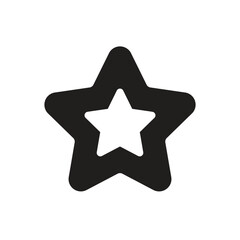 Wall Mural - star icon - fill