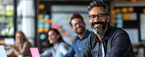 Poster - Business Leader Collaborating with Development Team on New Project Concept