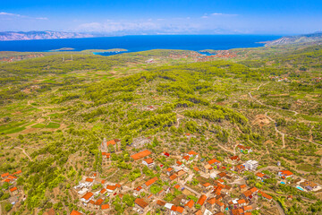 Wall Mural - Countryside in Croatia, island Hvar landscapes, european travel places