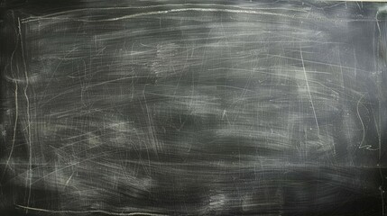 Wall Mural - Top view of a blank blackboard surface