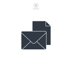 Wall Mural - Email icon symbol vector illustration isolated on white background