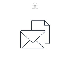 Wall Mural - Email icon symbol vector illustration isolated on white background