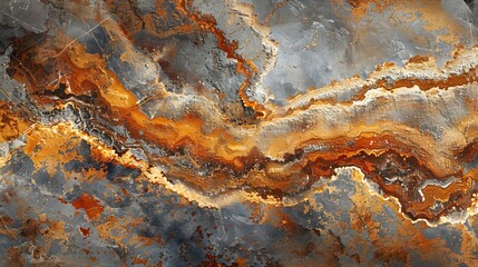 Fototapete - Rust Marble texture design With High Resolution Slab tile ceramic gvt pgvt : Generative AI