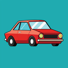 Wall Mural - car flat vector design illustration