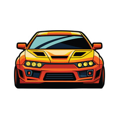 Wall Mural - car flat vector design illustration