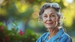 © Generative AI - Portrait of female caregiver and senior woman Nurse and elderly woman enjoying a warm day in nursing home public park : Generative AI