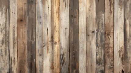 Wall Mural - 3D rendered wood plank background with a weathered look, ideal for vintage and rustic themed projects.