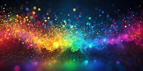 Wall Mural - Abstract background design with colorful particles, abstract, background, design, colorful, particles, texture, vibrant