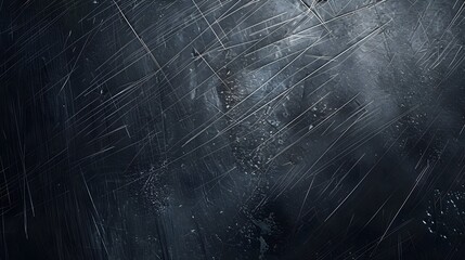 Wall Mural - A black metal background with a texture of delicate scratches, providing a subtle and elegant finish