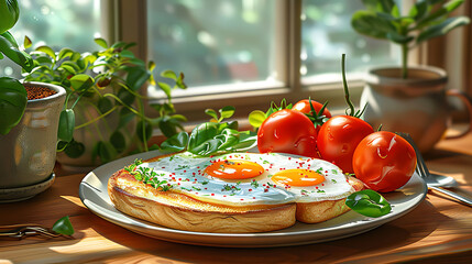 Healthy Breakfast Spread Featuring Fresh and Nutritious Foods, Emphasizing the Importance of a Balanced Start for Overall Wellness