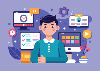 UiUx Designer vector design
