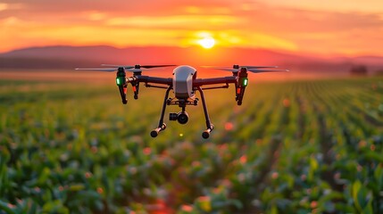Poster - Autonomous Drone Fleet Monitoring Crops with Sensors to Enhance Farming Efficiency